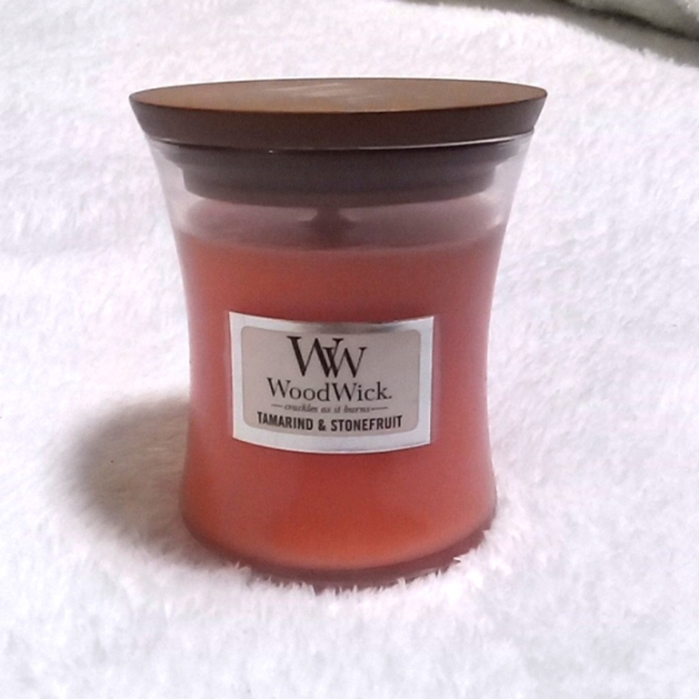 Tamarind and Stonefruit Woodwick Mini 3oz Candle New